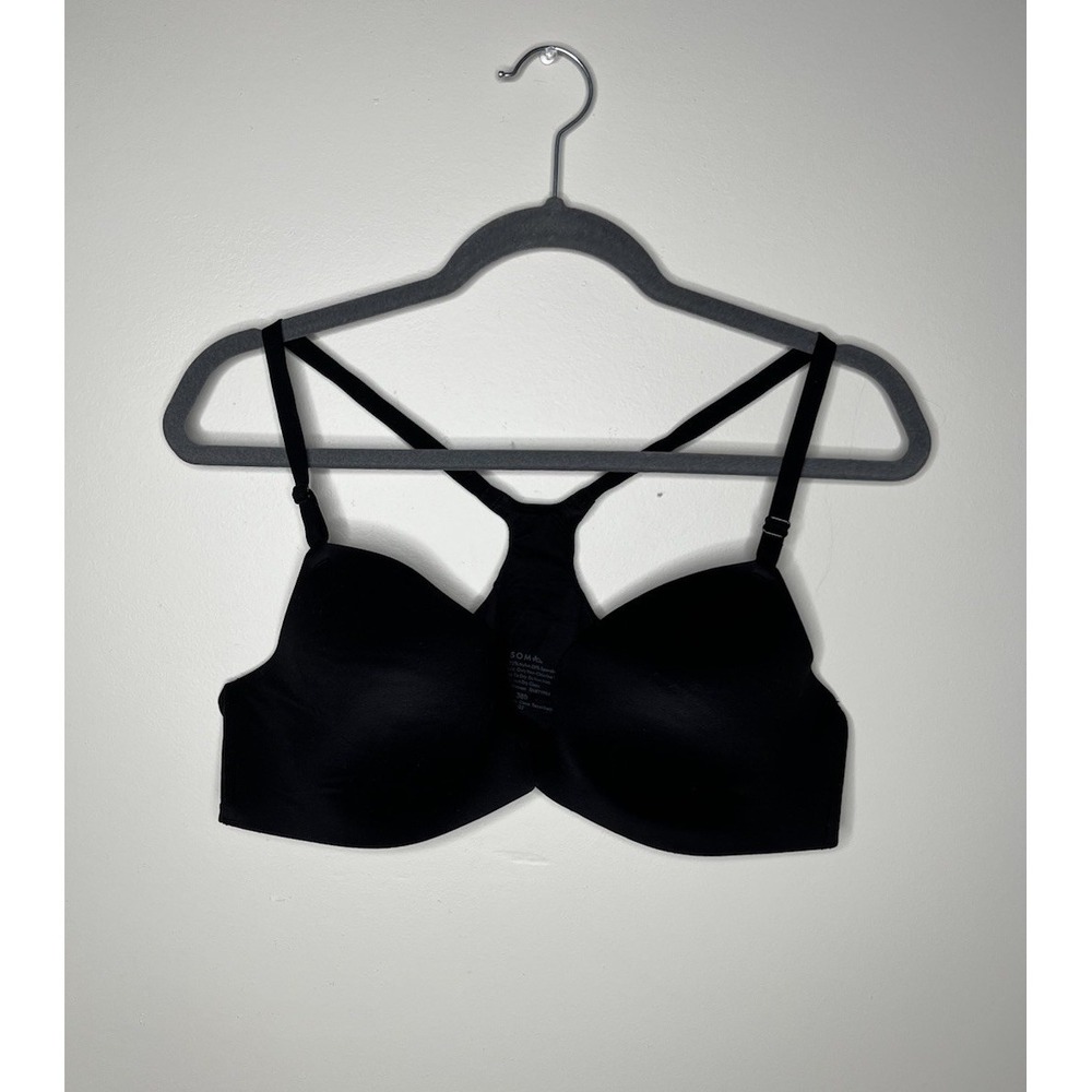 SOMA Enbliss Front-Close Racerback Bra Black Size 38 B